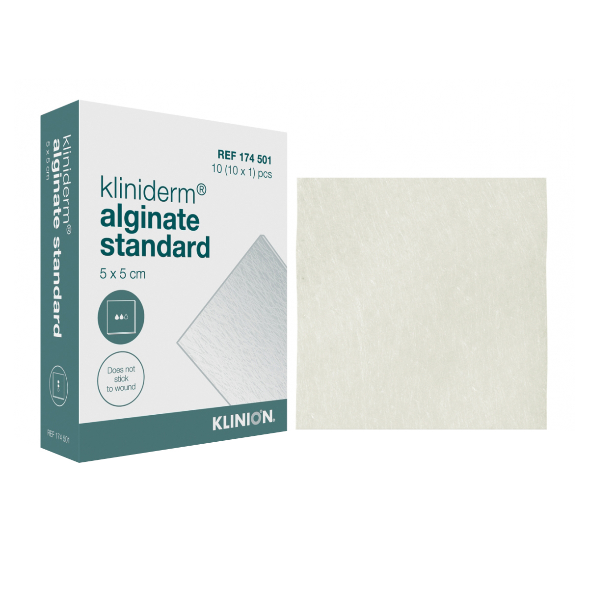 Alginate dressing with box