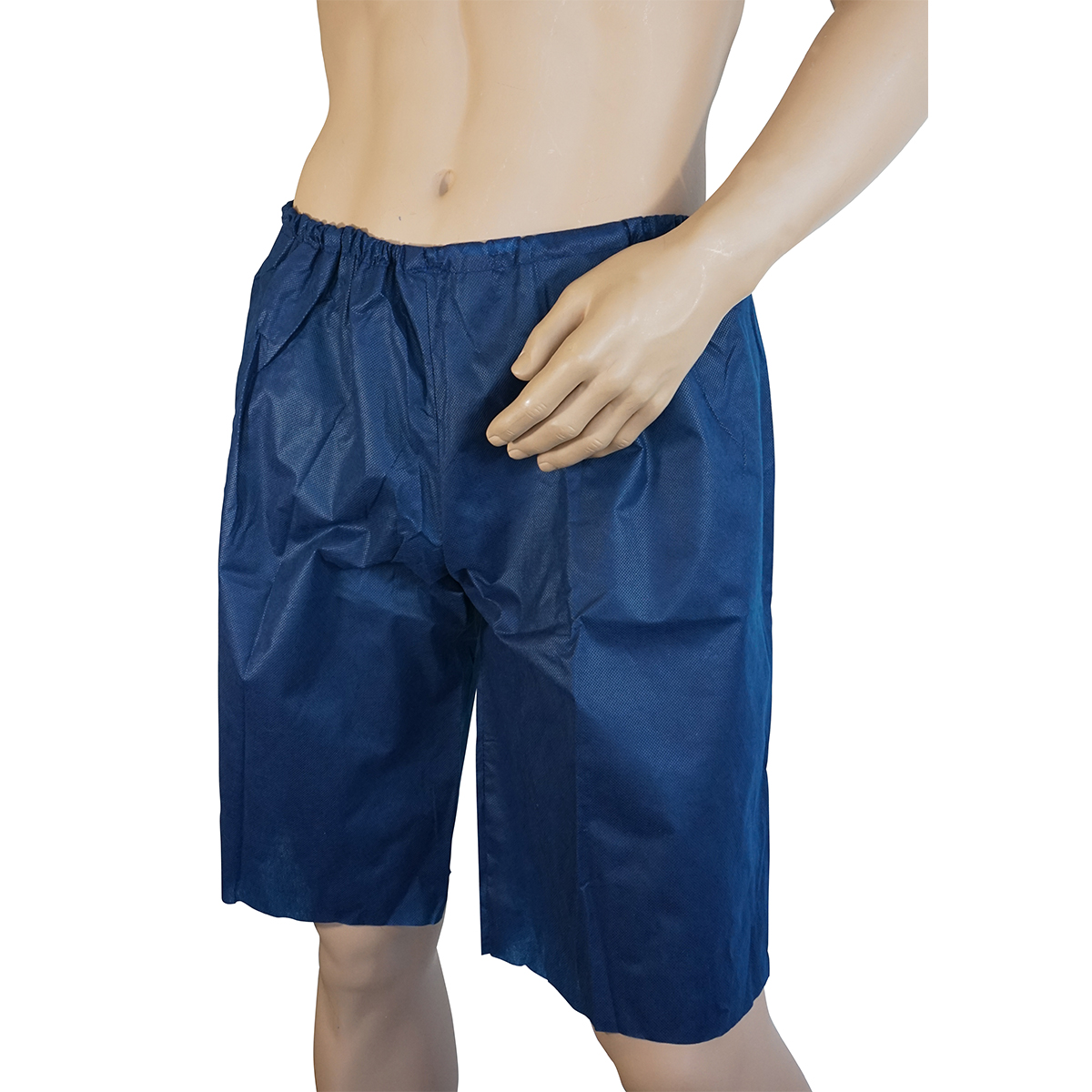 Doll wearing blue colonoscopy short