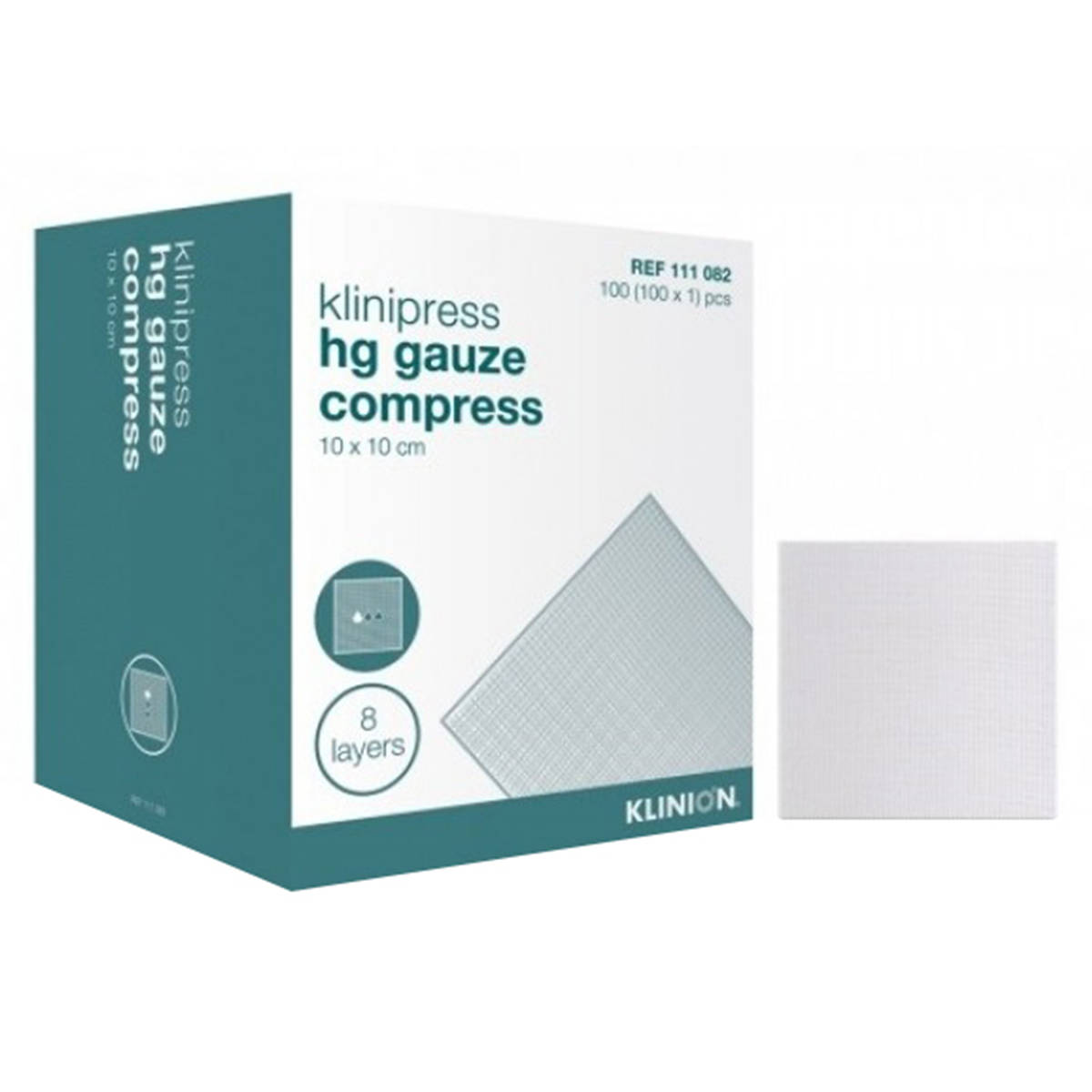 Hydrophilic gauze compress with box